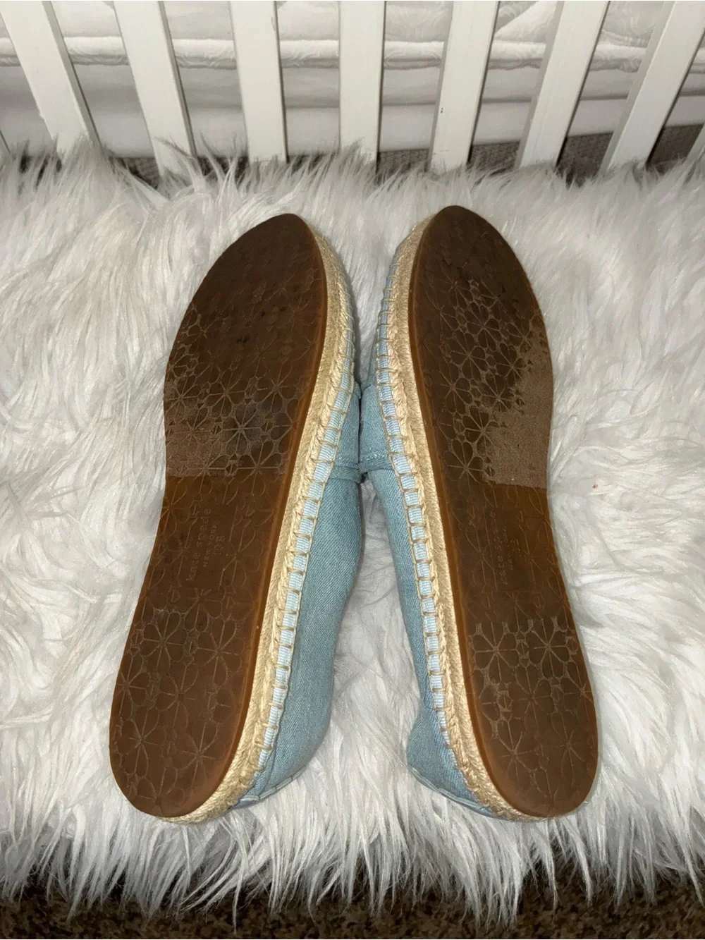 Kate Spade Piper Denim Espadrille Sz 10B